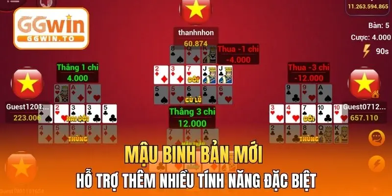 Mậu binh bản mới hỗ trợ thêm nhiều tính năng đặc biệt