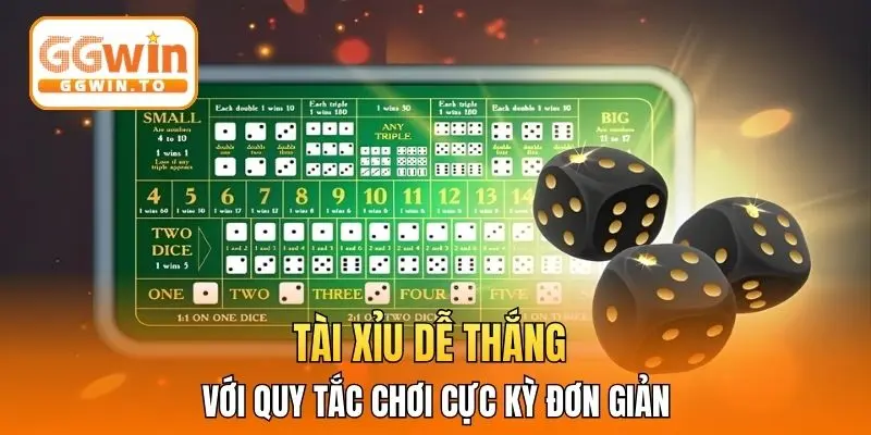Tài Xỉu dễ thắng với quy tắc chơi cực kỳ đơn giản