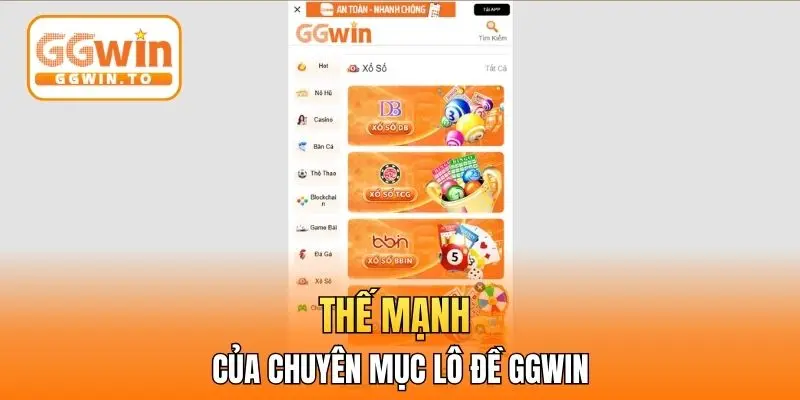 Thế mạnh của chuyên mục lô đề GGWIN